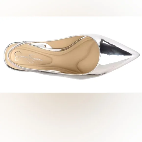 Jessica Simpson Silver Noula Pumps NIB - Picture 2 of 4